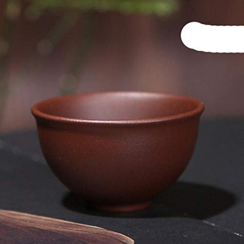 2pcs / set China Tazas de té de arcilla púrpura 30ml 55ml 75ml Taza de té de barro púrpura hecha a mano Juego de té de Kung Fu Mena natural Vasos de té Juego de tazón de dos piezas, 2 piezas 55ml