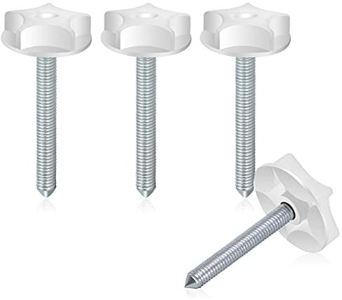 4 Pack Pointed Headboard Fixings - M8 Headboard Bolts, 105 MM with Washers