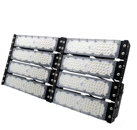 Projecteur LED Puissant Industriel 400W IP65 Noir - Blanc Froid 6000K - 8000K - SILAMP