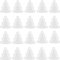 20Stück Bäume 3D dimensionale Shaker Kuppel Set für Shaker Karten Kunststoff geschwollene Shaker Abdeckungen Hinzufügen von Maßen selbstklebender Weihnachtsbaum dimensionaler Shaker für Shaker Kart