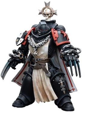 LEBOO JOYTOY × Warhammer40K 1/18 Action Figure Black Templars Primaris Sword Brethren Alberic