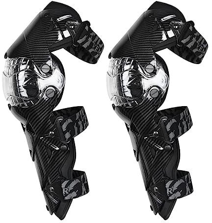 OLYSPM Rodilleras Moto,Rodilleras MTB con Revestimiento Interior Extraíble,Carcasa Protectora de Alta Resistencia,Rodilleras Enduro para Motocross,Bicicleta,Skate,Bicicleta de Montaña