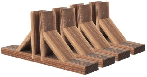 BESPORTBLE Soporte para Valla De Madera JardíN 4 Piezas Base De Cerca Pequeña Soporte Estable para Patio CéSped Accesorios De Valla De JardíN