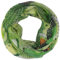 fashionchimp Damen-Loop mit Kreis-Muster, Psychedelic-Print, Schlauchschal, Sommer-Schal für Damen (Grün-Bunt)