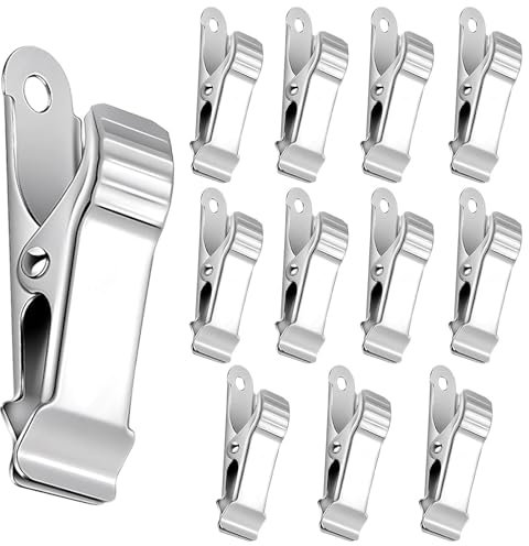 12 Pcs Metal Spring Clamps Practical Alligator Clips Mini Spring Clamp Crocodile Clamps for Photo Crafts Wire Curtain (Silver)