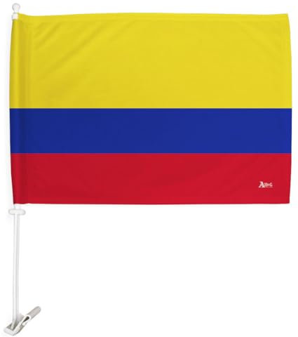 Copa America 2024 Colombia Car Flag Bandera Para Carros De Colombian Decor for Window Clip Pole FIFA Sports Fan Gifts World Cup 2026 Football Poster Soccor League Patriotic Decorations Made in USA