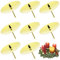 8 Stück Adventskranz für Kerzenhalter, Ø 8 cm Gold Adventskerzenhalter Metall Kerzenleuchter mit Dorn, für DIY Adventskranz Deko Weihnachten Kerzenteller