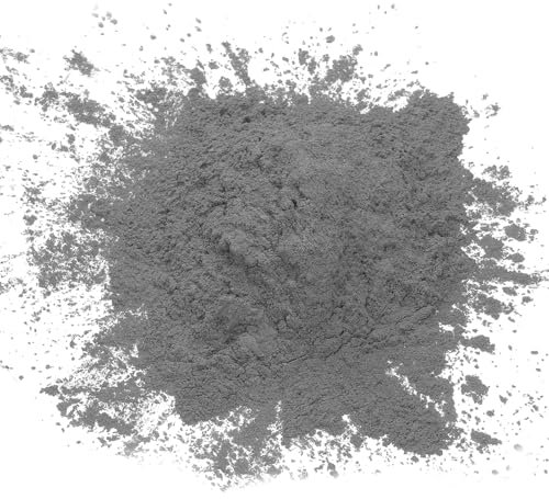 QUARKZMAN 50g/1.8oz Mica Pulver Natürliche Harz Epoxid Pigment Pulver für Gießharz, Autolack, DIY Kunst und Handwerk, Grau Silber