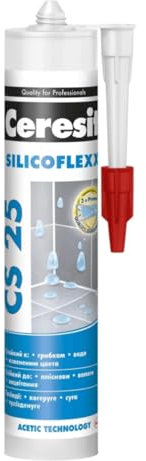 Sanitär Silikon CS25 Braun Schokolade für Innen und Außen Bad und Küche - Schimmelressistent - UV und Witterungsbeständig - dauerhafte Elastizität - Elastisch und dehnbar (1 x 280ml)