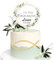 BOOMTOP 2pcs Erste Heilige Kommunion Tortendeko Kommunion Cake Topper Personalisiert Erstkommunion Deko Torte Papier Kuchen Deko Acryl Fisch Torten Topper Kuchenstecker Gold Tortenaufsatz