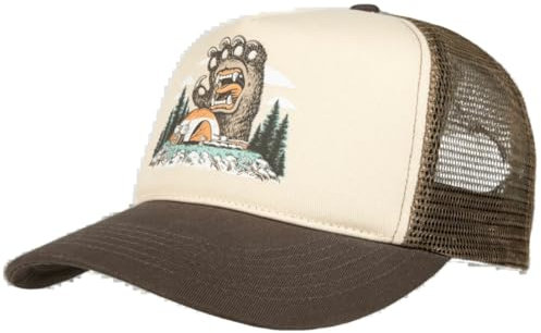 Santa Cruz Screaming Grizzly Meshback Cap - Braun/Hellbraun, braun, Einheitsgröße