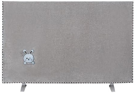 WYBZDA Cubierta de TV Estilo Chino para Salón Cubierta Antipolvo para TV A Prueba de Humedad para 32-75in LCD Funda para Televisor Universal(37-40in(94 * 55cm),Grey-E)