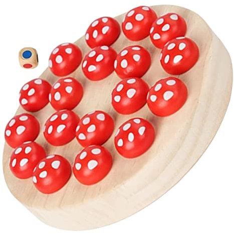 SUPVOX 1 Set Memory Matching Chess Creative Educational Game for Interactive Wooden Board Game Safe Polished Edges Fun Memory Competition for Family Playtime