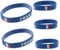 GAROZATION 5Pcs Country Flag Silicone Wristbands Comfortable Fit for Men Women for Sports and Celebrations Show Your National Pride