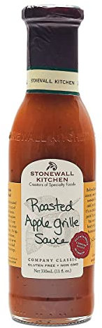 Stonewall Kitchen Roasted Apple Grille Sauce, 330 ml – Würzig-fruchtige BBQ-Sauce mit gerösteten Äpfeln, ideal zum Glasieren oder Dippen