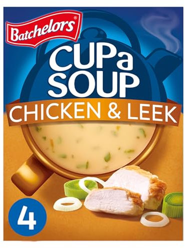 Batchelors Cup a Soup Chicken & Leek Instant Soup Sachets, 4 Sachets, 86 g (Pack of 1)