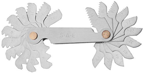 GSR Gewindeschablone Metrisch/Zoll/BSW/UNC/UNF/US/Innen und Außen (22 Blatt UNC)