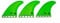 Creatures of Leisure Surf Finne Vert Icon Core Flex Single Tab