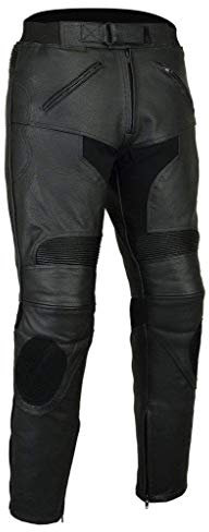 Razor Herren Motorradhose - CE-Protektoren - Schleifer - Leder