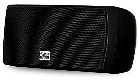 Acoustic Audio by Goldwood Acoustic Audio AA32CB Mountable Indoor Center Speaker 300 Watts Black Bookshelf, 2.5-Inch