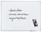 FRANKEN Whiteboard, Schreibtafel X-tra!Line, emailliert, magnetisch, beschreibbar, trocken abwischbar, mit Aluminiumrahmen, Magnettafel zur Wandbefestigung, 60 x 45 cm, SC3212