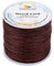 PH PandaHall 1 Rouleau Cordons de Polyester Ciré Corde de Cire Cordons Ciré Ronds CoconutBrown pour la Fabrication de Bijoux, 0.5 mm, Environ 106m