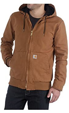 Carhartt, Herren, Weite, isolierte Freizeitjacke aus ausgewaschenem Segelleinen, Carhartt® Braun, XXL