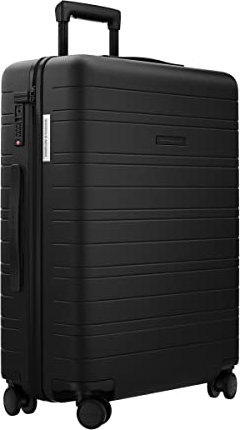 HORIZN STUDIOS H6 Essential Check-In Reisekoffer (Hartschale) 64cm | Mittelgroßes Aufgabegepäck für 7-10 Tage mit TSA Schloss | (Schwarz)