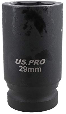 AB Tools 29mm Deep Impact Socket 3/4 Drive Single Hex 6 Point Chrome Vanadium Steel