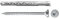 Fischer Tasselli prolungati SXRL 10x80 WT ls (50 Pz.) con vite a testa svasata piana ed impronta Torx