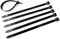 Bridas resistentes de 12 mm x 290 mm, bridas de nailon ultra fuertes de grado industrial con resistencia a la tracción de 110 kg (50, negro)