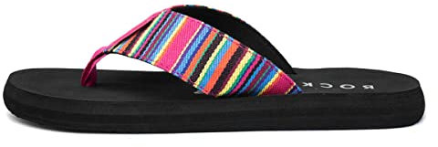 Rocket Dog Adios Aloe Womens Multi Flip Flop - Size 5 UK - Multicolour