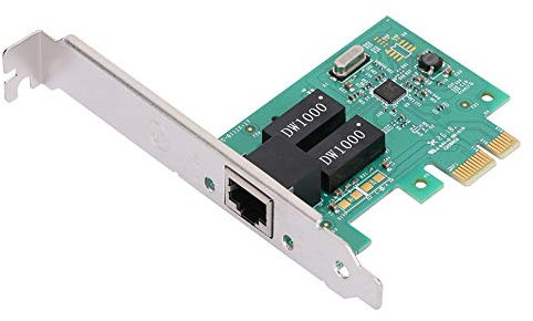 Annadue Scheda di Rete per Realtek RTL8111E, Adattatore per Scheda di Rete Gigabit Ethernet PCI-E 10/100/1000Mbps, Supporto Plug And Play, per 98SE/Windows Me.