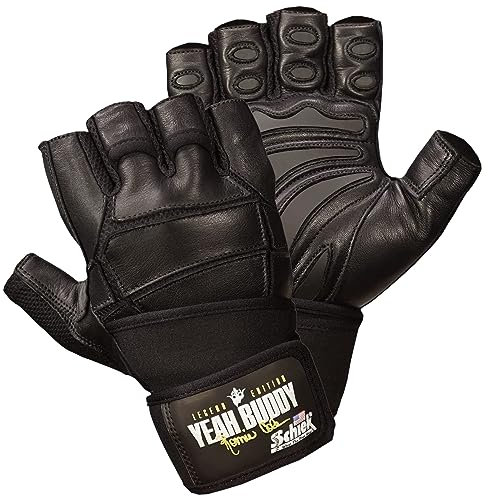 Schiek Ronnie Coleman Signature Series Gewichtheber-Handschuhe – Grip-Handschuhe (Größe M)