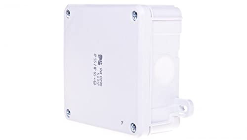 Dose n/t hermetisch blank 98x98x46mm IP55/IP65 grau 2K 0290-04 Elektro-plast Haube 5901752639041