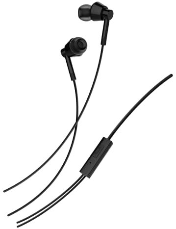 Nokia WB-101 - Auricolari in-ear cablati con microfono (nero), taglia S