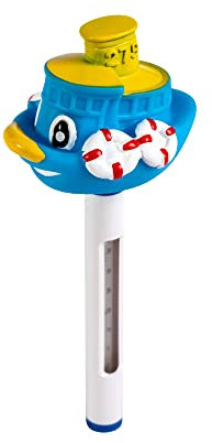 HST Pool Thermometer Schiff I Wasser Temperaturmessgerät für das Schwimmbad, Pool, Badewanne & Teich I Wasserthermometer I Pool Zubehör