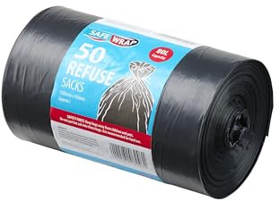Safe Wrap 50 Refuse Sacks 80 L Capacity
