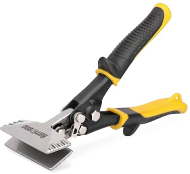 HURRICANE 3inch Sheet Metal Hand Seamer, Heavy Duty Bender for Metal Flattening, Precision Duckbill Pliers and Sheet Metal Tongs, Ideal for HVAC Projects, Ergonomic Straight Flat Smooth Jaw