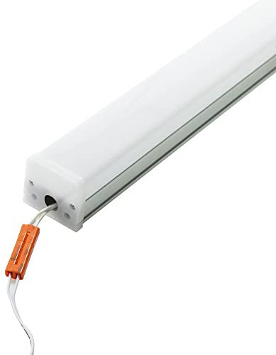 M Ledme - Pantalla LED Lineal Trian Con Led Integrado Enlazable 40W, 4000 lúmenes, Color Luz Neutra (4500K), 120 cm, Cable De Conexión Incluido, Fácil de instalar. LM1176