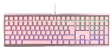 CHERRY MX BOARD 3.0 S, kabelgebundene Gaming-Tastatur mit RGB-Beleuchtung, Deutsches Layout (QWERTZ), MX SILENT RED Switches, Pink