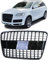 Waben Sport Kühlergrill ohne Emblem Schwarz Glanz für Audi Q7 4L 05-09