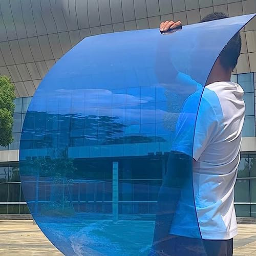 Acrylplatten Blau UV-Schutz Wasserdicht Veranda Gartenlaube Dach Kunststoffpaneele Rolle, Außenbereich Carport Pergola Garage Schwimmbad Voute, Klare Acrylglasplatten ( Color : 2mm , Size : 100x500cm/