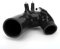 Fockety Kit Tubo Flessibile di Aspirazione Aria in Silicone, Tubo Flessibile in Silicone Accoppiatore a Gomito, Tubo Flessibile Radiatore in Silicone per Abarth 500 595 695 TurboJet (Nero)