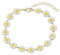 IMINI Joli bracelet en forme de marguerite pour femmes et filles - Bracelet à chaîne réglable - Cadeau d'anniversaire ou de Noël, Adjustable, Métal, Nouveau