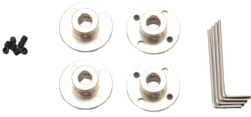 Frefgikty 8 Mm Flansch Kupplungs Verbinder, ZubehöR für Starre FüHrungs Modell Kupplungen, Wellen Achs AnschlüSse für RC Modell Motoren (4 Pack)