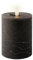 Lumineo LED Wachskerze Grau 11,2 x 7 cm, 6h-Timer