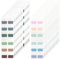 Mabor 480 Stück Transparent Kleberegister Selbstklebend Mehrfarbig Haftnotizen Seitenmarker Beschreibbar Index Tabs für Sortieren Notizbüchern Dokumente Bücher Tagebuch(2,5x2,8cm)