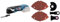 Bosch Professional 18V System GOP 18V-28 Cordless Multi Cutter (Oscillation Angle: 1.4°, excluding Rechargeable Batteries and Charger, in Cardboard Box) + Universal set wood, metal, PVC, 13 pcs.