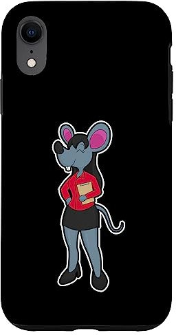 Hülle für iPhone XR Maus Sekretärin Notizblock
